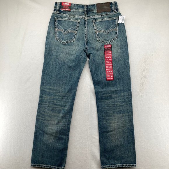 Rock&Roll Men's Double Barrel Straight Relaxed Fit Denim LT Vintage Sz 33x34 NWT - Picture 7 of 12